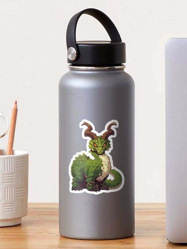 Thumbnail 1 of 3, Sticker, Indigenous Folklore Art: Great Horned Serpent Legend designed and sold by bapupa.