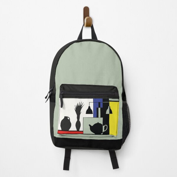 Item preview, Interior with an easel, inspired by Piet Mondrian designed and sold by alina-k-design.