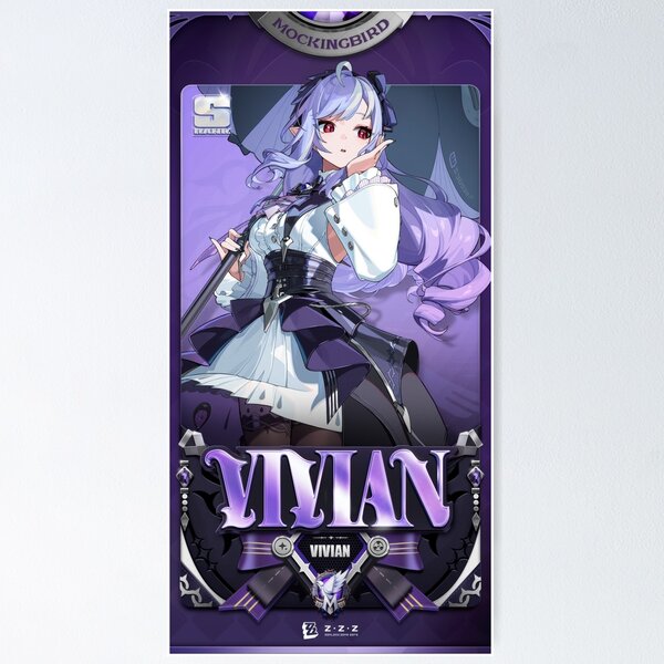 Item preview, Vivian Official Poster, Zenless Zone Zero designed and sold by Astral Drop.