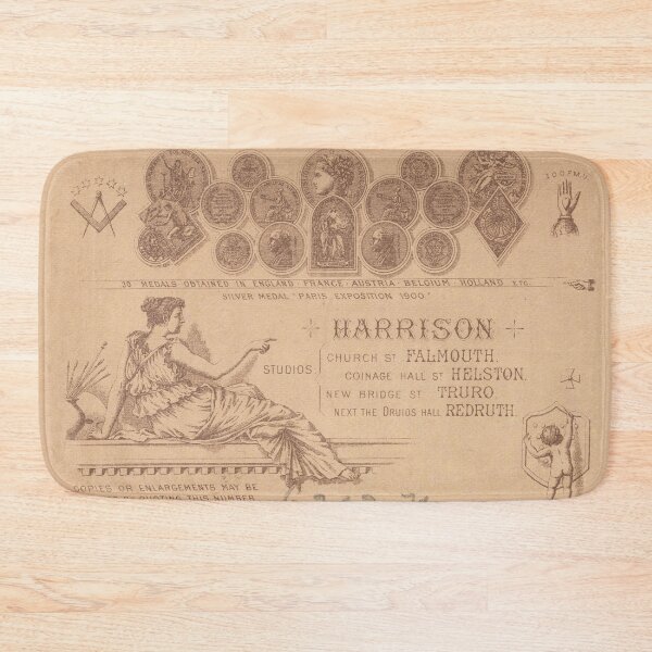 Item preview, Harrison Photographers of Cornwall - Victorian Photo Card Reverse designed and sold by ALCHEMIST.