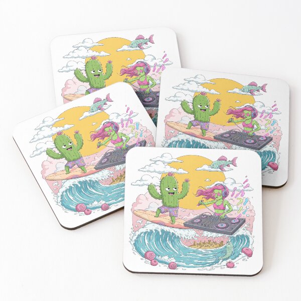 Item preview, DJ Cactus & Alien Beach Party designed and sold by ZyloVibes.