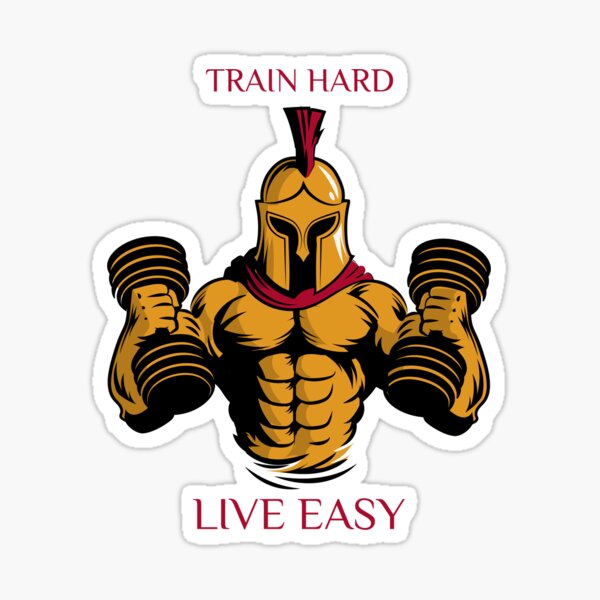 Item preview, Train hard live easy T-Shirt designed and sold by Jaamtees.