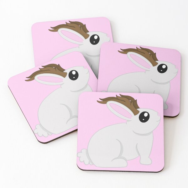 Item preview, Little jackalope pink background designed and sold by CreationsByFey.