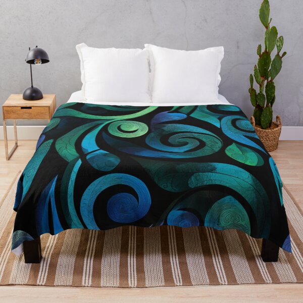 Item preview, New Zealand Māori Paua Pattern Koru Design 373 designed and sold by GrinGalore.
