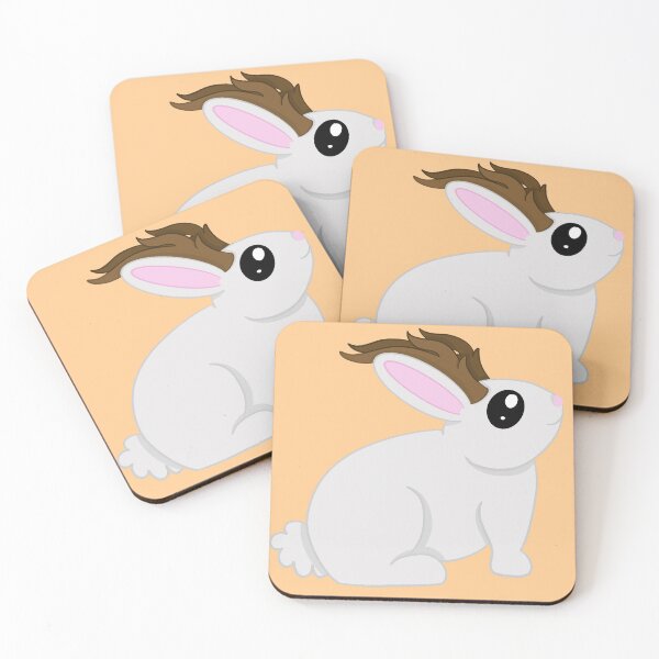 Item preview, Little jackalope orange background designed and sold by CreationsByFey.