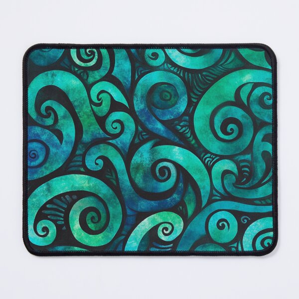 Item preview, New Zealand Māori Paua Pattern Koru Design 375 designed and sold by GrinGalore.