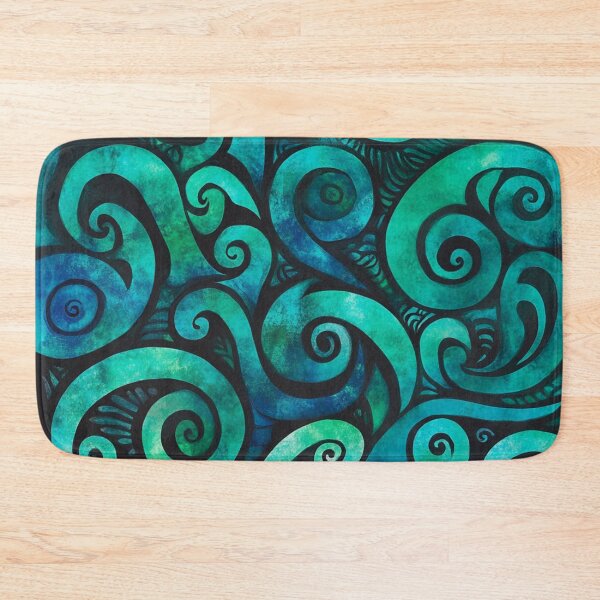 Artikelvorschau, Neuseeland Māori Paua Muster Koru Design 375 entworfen und verkauft von GrinGalore.