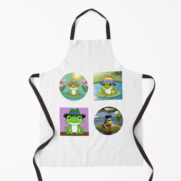 Artikelvorschau, Süßes Froschpaket, Grüner Frosch, Lustiger Frosch, Cartoon-Frosch-Set für Froschliebhaber entworfen und verkauft von Cuteanimalgifts.