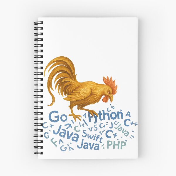Item preview, Golden Rooster Pecking at Programming Code designed and sold by AmyAmber.