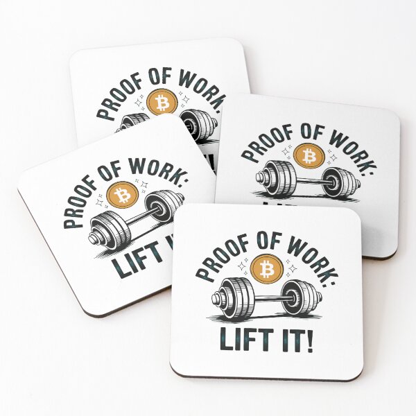 Item preview, Proof of work: lift it, bitcoin crypto fitness designed and sold by NoetherSym.
