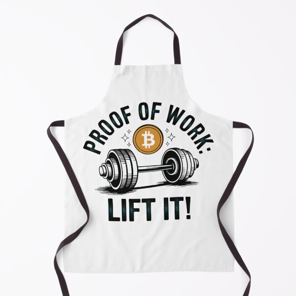 Item preview, Proof of work: lift it, bitcoin crypto fitness designed and sold by NoetherSym.