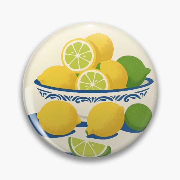 Item preview, Zesty Lemon & Lime Citrus Pattern designed and sold by SpicyGraphicArt.