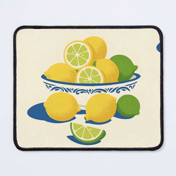 Item preview, Zesty Lemon & Lime Citrus Pattern designed and sold by SpicyGraphicArt.
