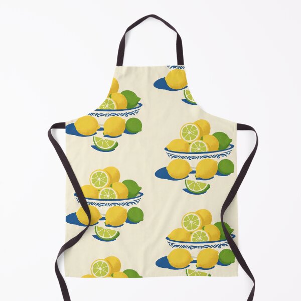 Item preview, Zesty Lemon & Lime Citrus Pattern designed and sold by SpicyGraphicArt.