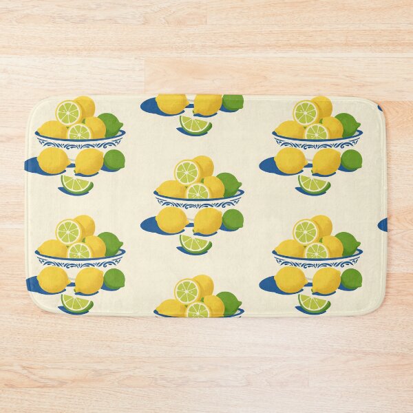 Item preview, Zesty Lemon & Lime Citrus Pattern designed and sold by SpicyGraphicArt.