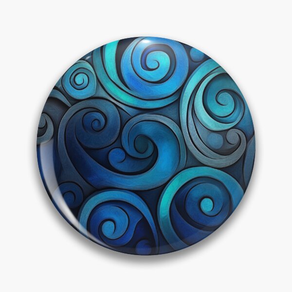 Item preview, New Zealand Māori Paua Pattern Koru Design 380 designed and sold by GrinGalore.