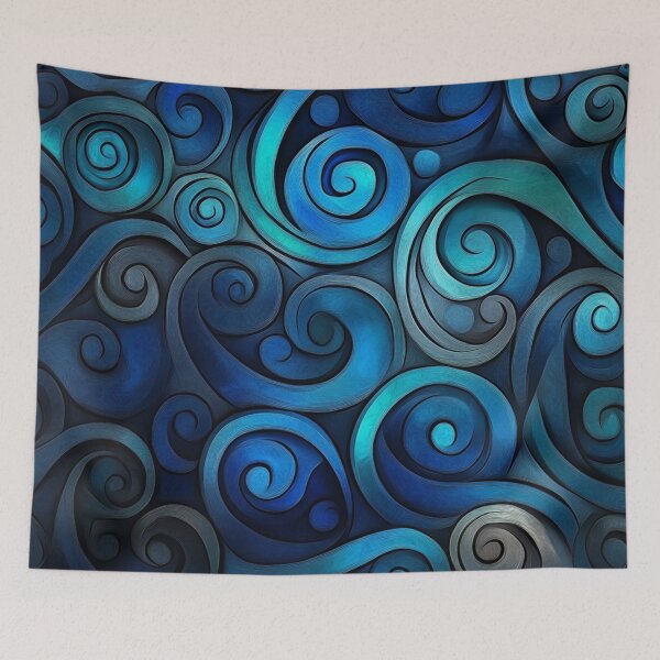 Item preview, New Zealand Māori Paua Pattern Koru Design 380 designed and sold by GrinGalore.