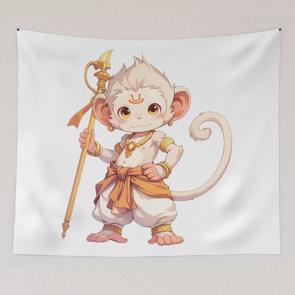 Item preview, Hindu Mythology Art: Ape Vanara Legend designed and sold by bapupa.