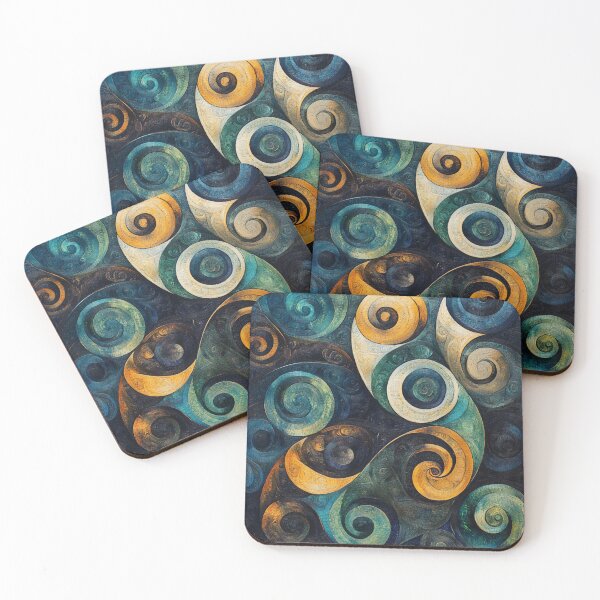 Item preview, New Zealand Māori Paua Pattern Koru Design 381 designed and sold by GrinGalore.