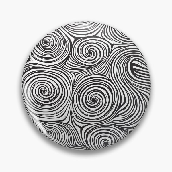Item preview, A hypnotic black-and-white swirl pattern design. designed and sold by HEMRO.