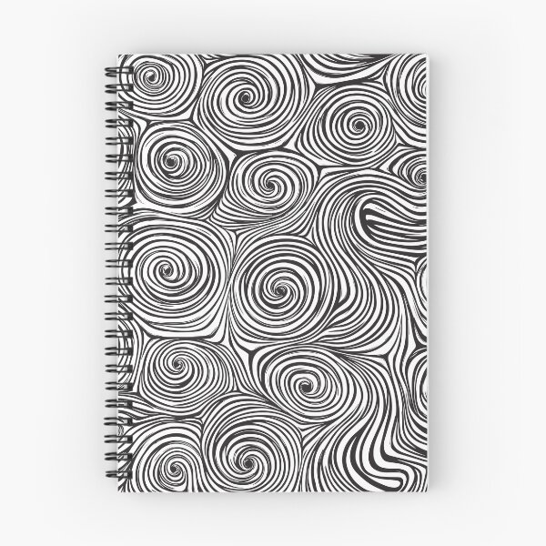 Item preview, A hypnotic black-and-white swirl pattern design. designed and sold by HEMRO.
