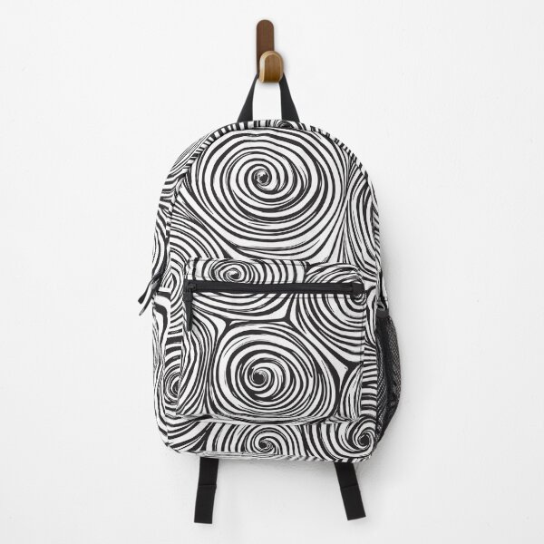 Item preview, A hypnotic black-and-white swirl pattern design. designed and sold by HEMRO.