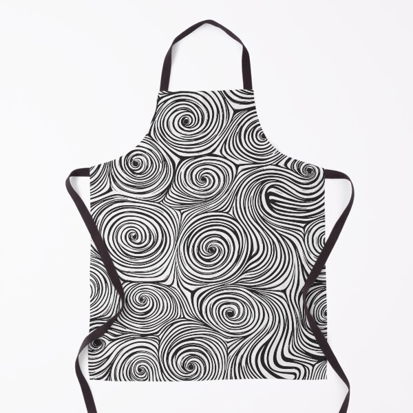 Item preview, A hypnotic black-and-white swirl pattern design. designed and sold by HEMRO.