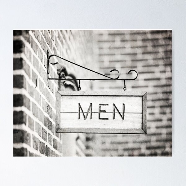Item preview, Men Bathroom Sign, Men's Restroom designed and sold by Carolyn Cochrane.