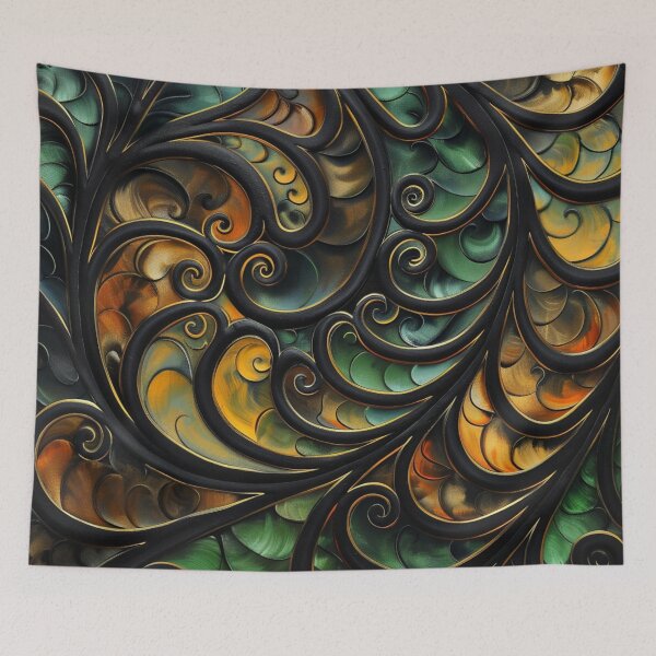 Artikelvorschau, Neuseeland Māori Paua Muster Koru Design 384 entworfen und verkauft von GrinGalore.