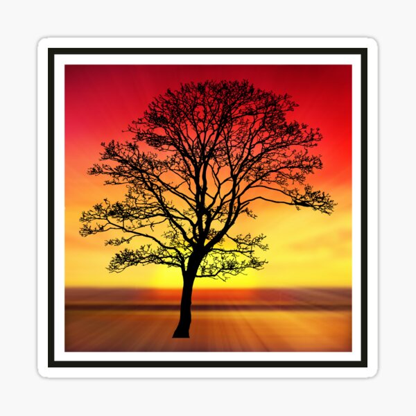 Item preview, Tree at Sunrise designed and sold by NicMacTees.