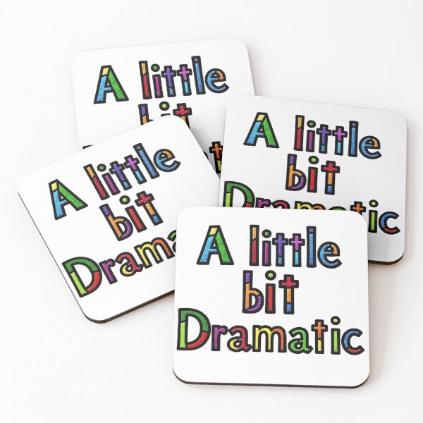 Item preview, A little bit dramatic  - a retro colorful funny saying  designed and sold by SkeletonsDanger.