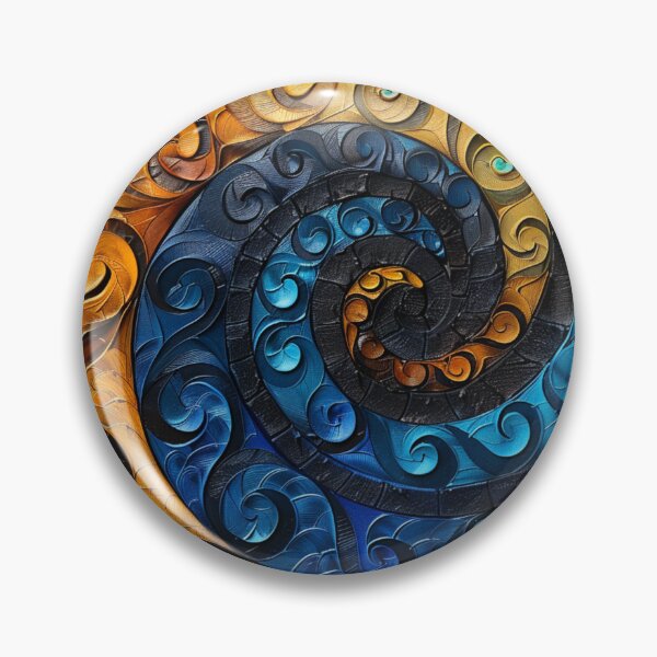 Item preview, New Zealand Māori Paua Pattern Koru Design 385 designed and sold by GrinGalore.