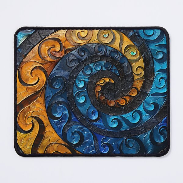 Item preview, New Zealand Māori Paua Pattern Koru Design 385 designed and sold by GrinGalore.