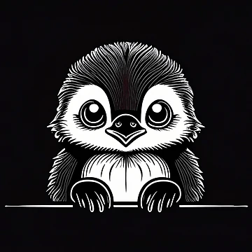 Artwork thumbnail, Penguin - Raloel by Raloel Art