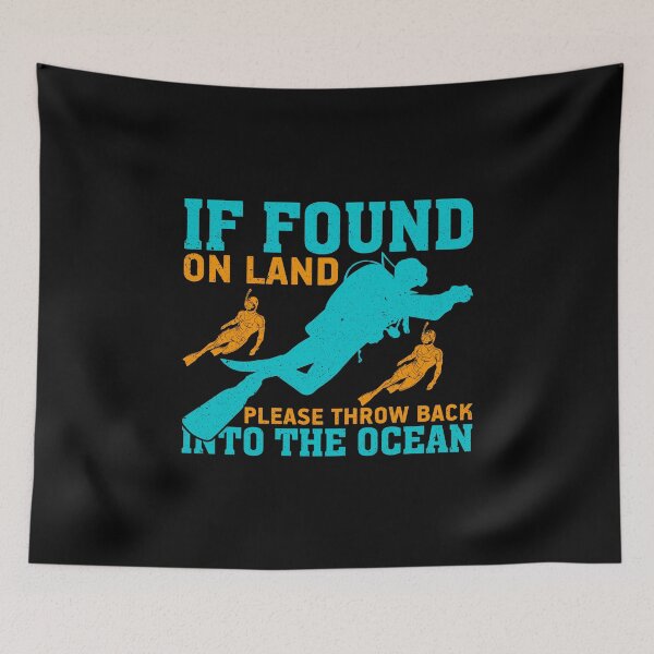 Item preview, Divers Funny Scuba Diving Typography designed and sold by Back2Collage.