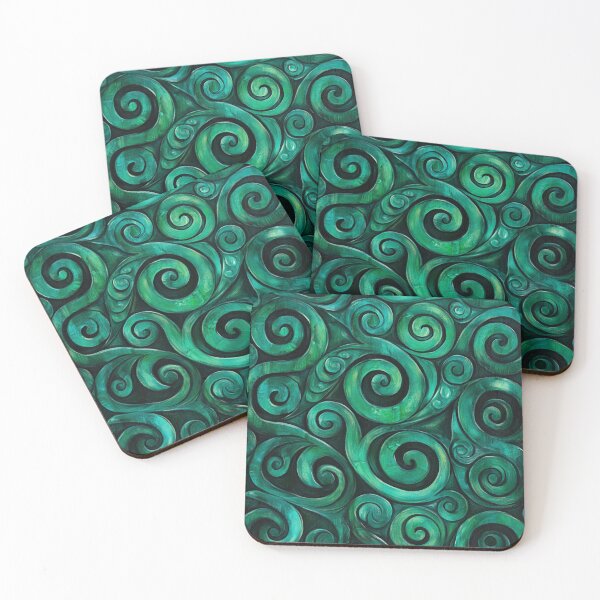 Item preview, New Zealand Māori Paua Pattern Koru Design 386 designed and sold by GrinGalore.