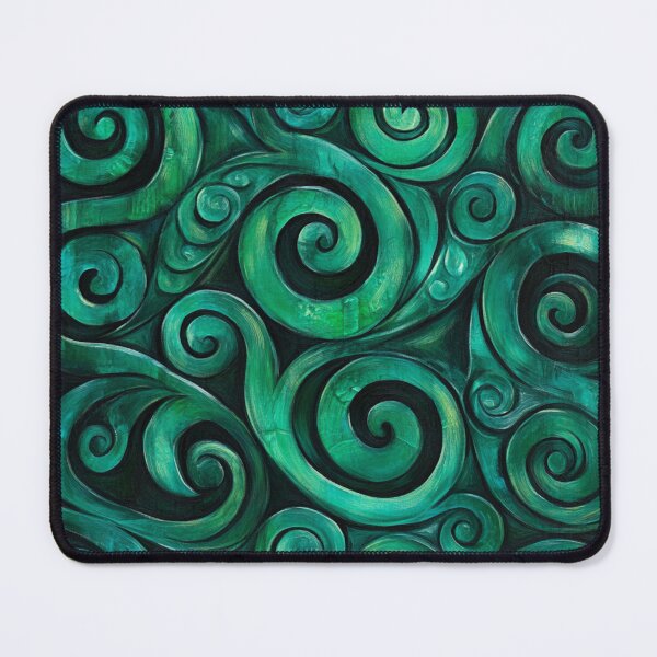 Item preview, New Zealand Māori Paua Pattern Koru Design 386 designed and sold by GrinGalore.