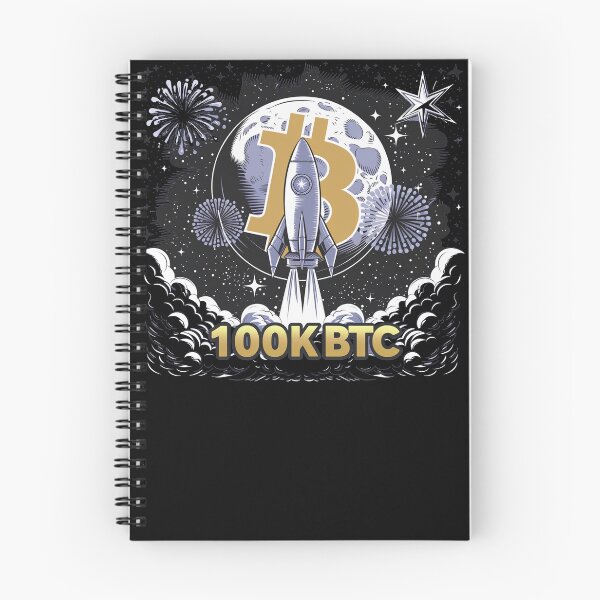 Item preview, Bitcoin reaching 100k and going beyond, bitcoin crypto designed and sold by NoetherSym.
