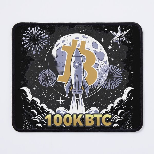 Item preview, Bitcoin reaching 100k and going beyond, bitcoin crypto designed and sold by NoetherSym.