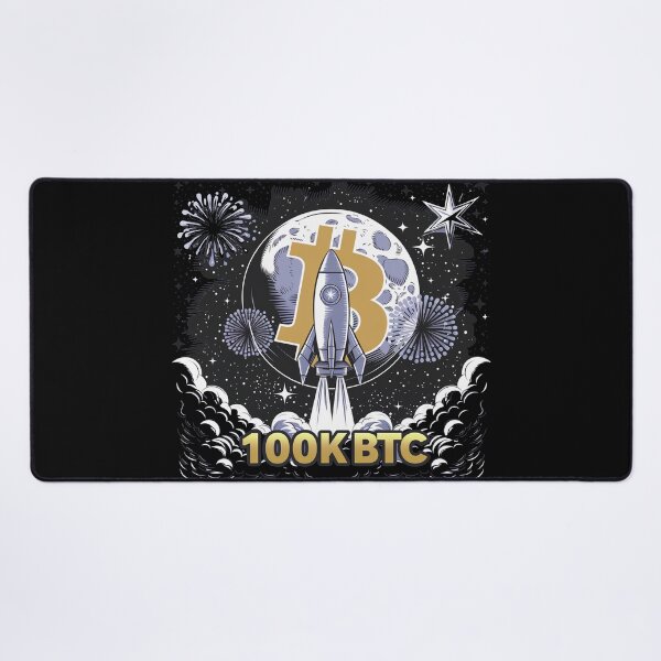 Item preview, Bitcoin reaching 100k and going beyond, bitcoin crypto designed and sold by NoetherSym.