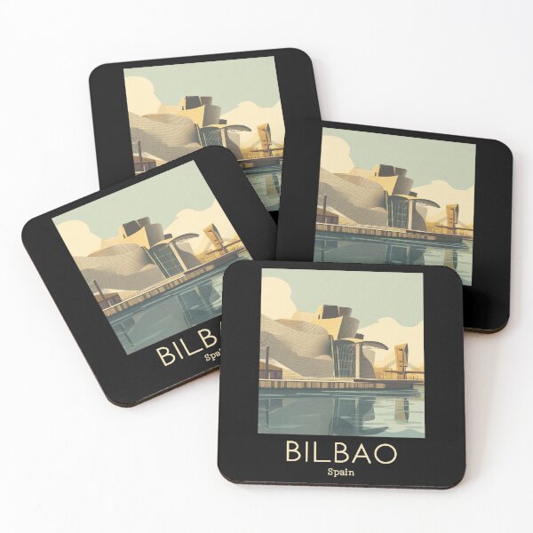 Item preview, A Vintage Travel Art of Bilbao - Spain  designed and sold by GoodOldVintage.