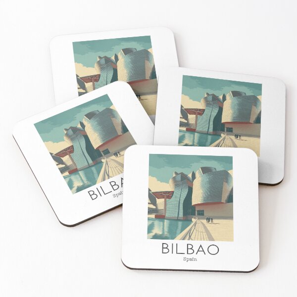 Item preview, A Vintage Travel Art of Bilbao - Spain  designed and sold by GoodOldVintage.