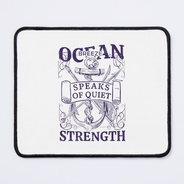 Item preview, Ocean Breeze Speaks Of Quiet Strength Anchor Courage Purple designed and sold by SplashTastic.