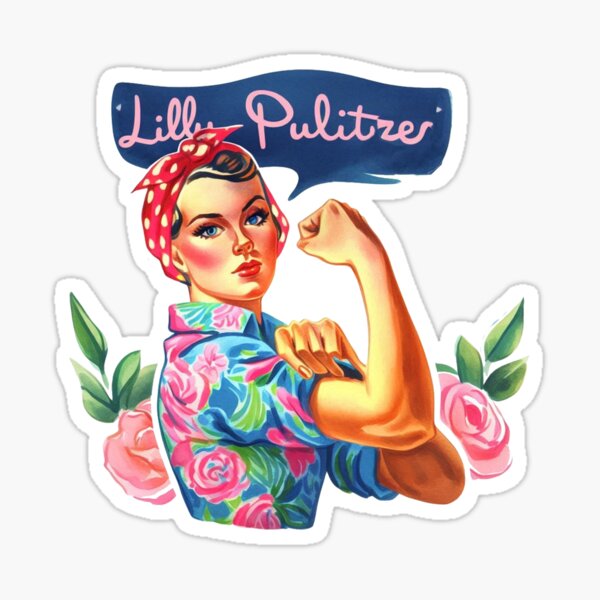 Artikel-Vorschau von Lilly Pulitzer inspiriert, Girl Power Lilly Pulitzer inspiriert, designt und verkauft von clarkfraser.