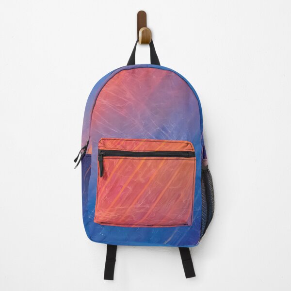Item preview, smoky fogy blue, orange square grunge texture design. designed and sold by HEMRO.