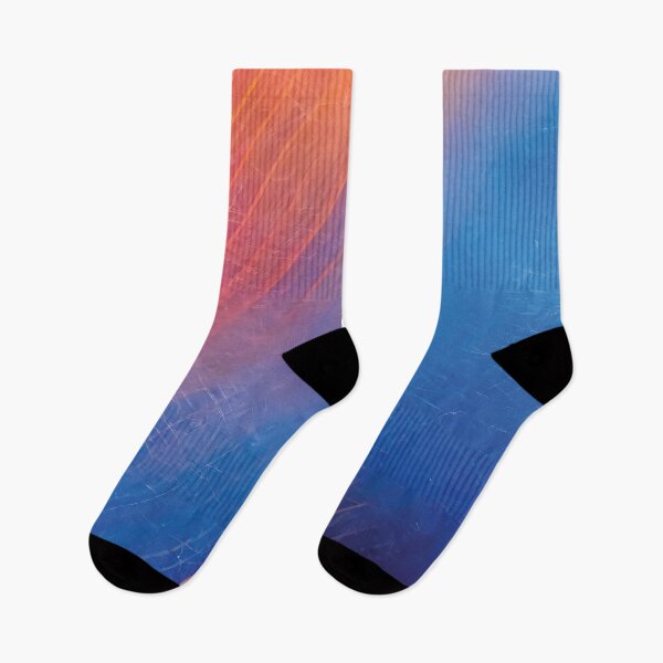 Item preview, smoky fogy blue, orange square grunge texture design. designed and sold by HEMRO.