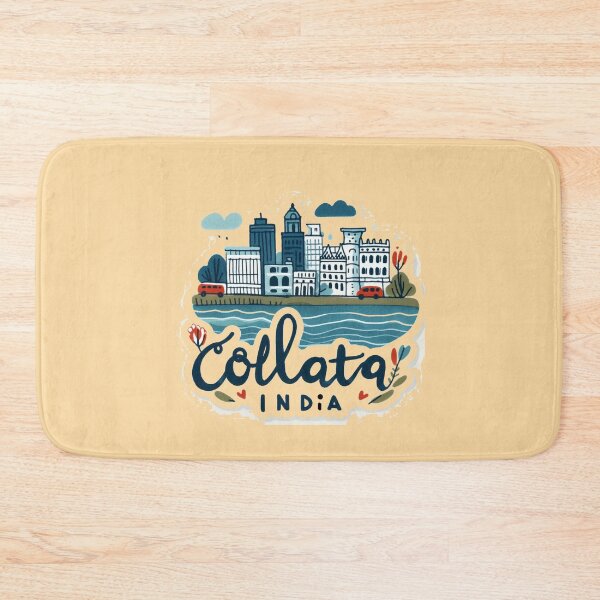 Item preview,  Kolkata India Minimalist Watercolor Cityscape Sticker , designed and sold by PaintMeWorld.