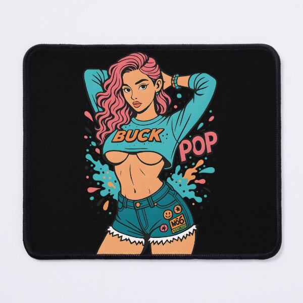 Item preview, Buck Girl PoP Shirt – Hot Western Cowgirl Tee | Vector Art Graphic T-Shirt | Trendy Rodeo Babe Look designed and sold by WAUZ.