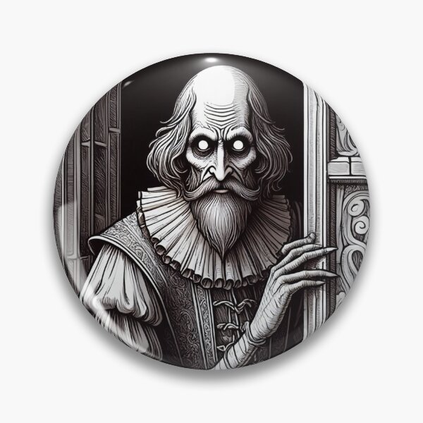 Artikelvorschau, Gruselig böser Shakespeare entworfen und verkauft von Vintage Designs +.