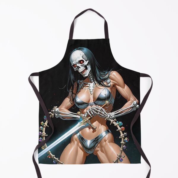 Item preview, Dark Warrior woman of Bones cool Fantasy art illustration designed and sold by Vintage Designs +.
